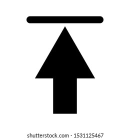 Upload icon. uploading vector icon on white background