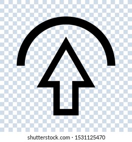 Upload icon. uploading vector icon on white background