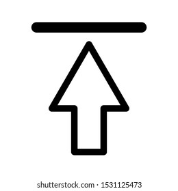 Upload icon. uploading vector icon on white background