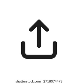 Ícone de upload com animação de seta para cima