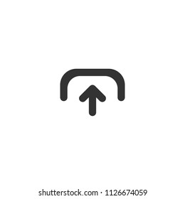 Upload icon. Vector