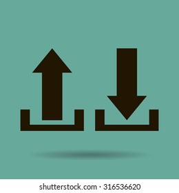 Upload icon - Vector
