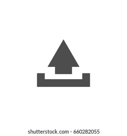 Upload icon vector