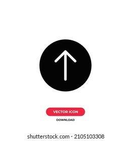 Cargar vector de icono. Signo de flecha hacia arriba