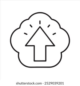 Upload icon vector art design