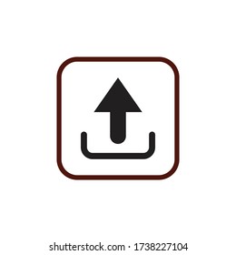 Upload icon in vector design