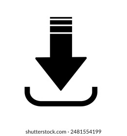 Vector de icono de Cargar. Diseño para redes sociales y aplicaciones móviles.