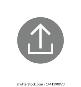 Upload Icon Vector Design Symbol Illustration