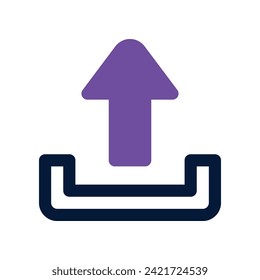 icono de envío. icono de doble tono vectorial para tu sitio web, móvil, presentación y diseño de logotipo.
