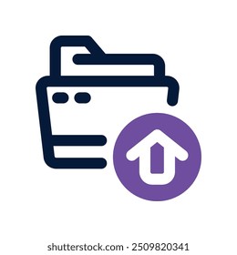 upload icon. vector dual tone icon for your website, mobile, presentation, and logo design.