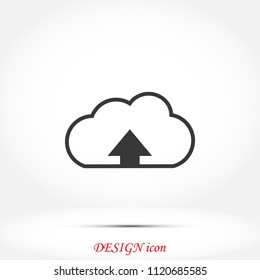 upload icon, Vector EPS 10 illustration style