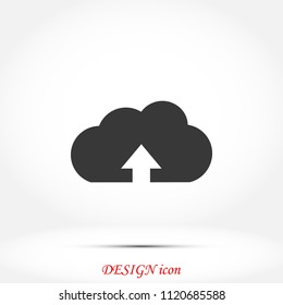 upload icon, Vector EPS 10 illustration style