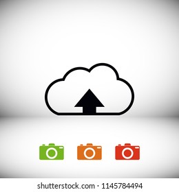 upload icon, Vector EPS 10 illustration style