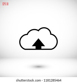 upload icon, Vector EPS 10 illustration style