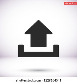 Upload icon . Vector  Eps 10 