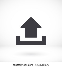 Upload icon . Vector  Eps 10 