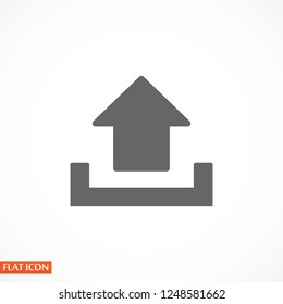 Upload icon . Vector  Eps 10 