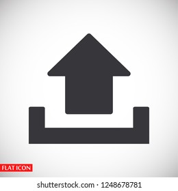 Upload icon . Vector  Eps 10 