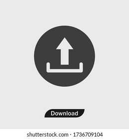 Upload icon  vector eps 10