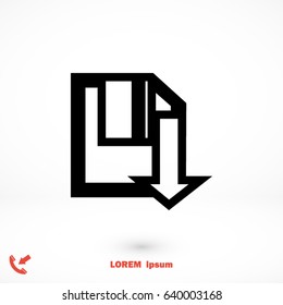 upload icon, Vector EPS 10 illustration style