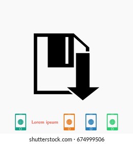 upload icon, Vector EPS 10 illustration style