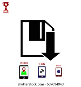 upload icon, Vector EPS 10 illustration style