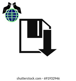 upload icon, Vector EPS 10 illustration style