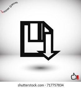 upload icon, Vector EPS 10 illustration style