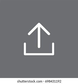 Upload Icon vector flat design
