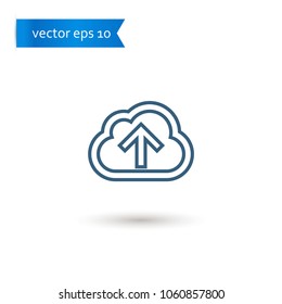 upload. upload icon. upload vector. flat style. sign design vector. sign design. Vector EPS 10