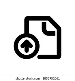 Upload Icon - Vector Illustration .