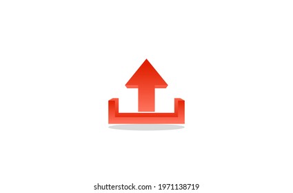 Upload icon. Vector illustration .