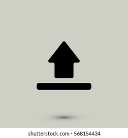 Upload icon, vector illustration