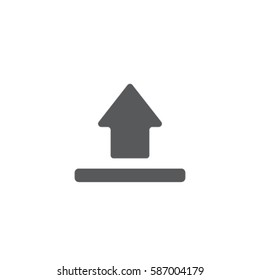 Upload icon, vector illustration.