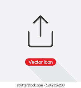 Upload Icon Vector Illustration Eps10