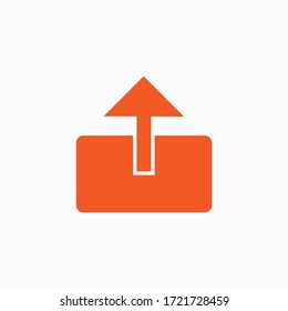 Hochladen von Symbolen - Vektorgrafik im Stil von Glyph für Design und Websites, Präsentation oder Anwendung.