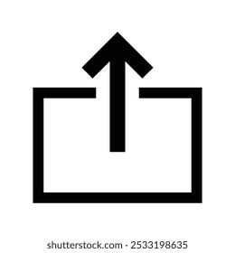 Upload icon vector illustration isolated.