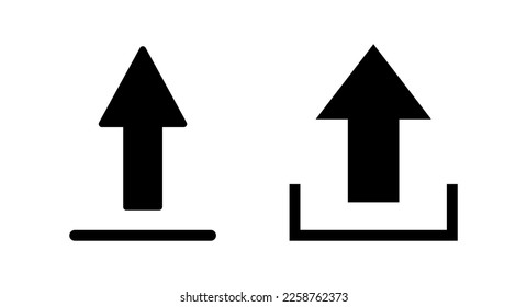 Upload icon vector illustration. load data sign and symbol