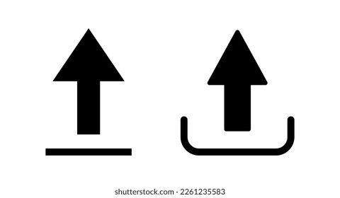 Upload icon vector illustration. load data sign and symbol