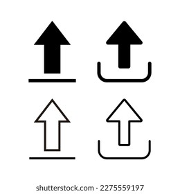 Upload icon vector illustration. load data sign and symbol