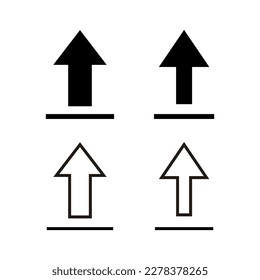 Upload icon vector illustration. load data sign and symbol