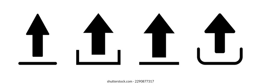 Upload icon vector illustration. load data sign and symbol