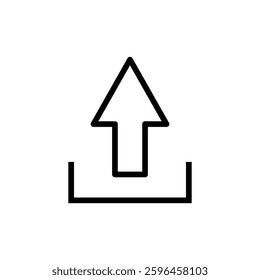 Upload icon vector illustration. load data sign and symbol