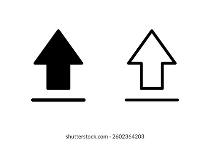Upload icon vector illustration. load data sign and symbol