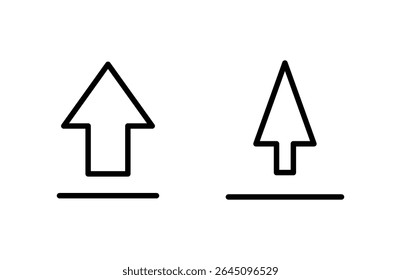 Symbol hochladen, Vektorgrafik. Datenzeichen und -symbol laden