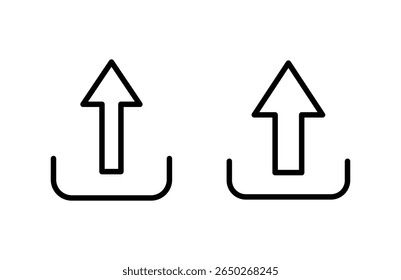 Ilustración vectorial del icono del Cargar. Cargue el signo y el símbolo de datos