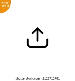 Upload icon vector illustration logo template for many purpose. Isolated on white background.