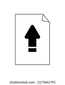 upload icon vector illustration logo template