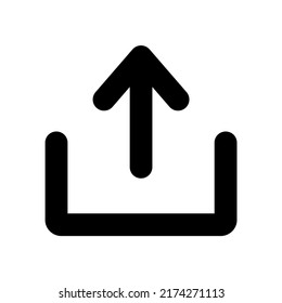 upload icon vector illustration logo template for many purpose. Isolated on white background. unique style
