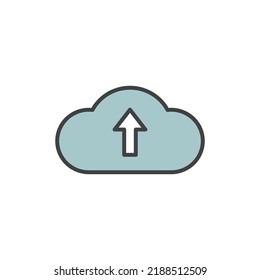 cargar icono de plantilla de logotipo de ilustración vectorial para muchos fines. Aislado sobre fondo blanco. caricatura a todo color.